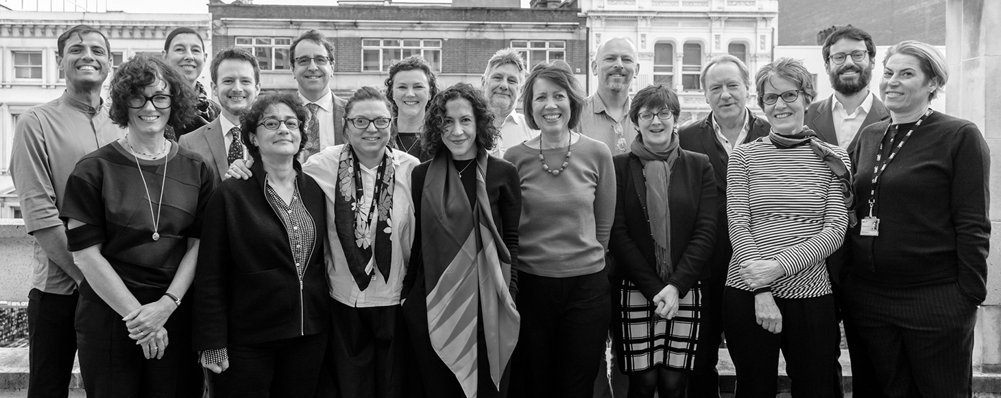 The Business of Fashion, Textiles and Technology team is shown in black and white image