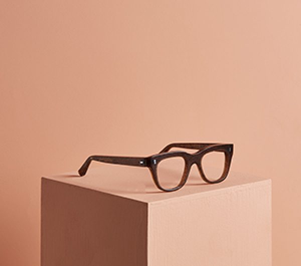 Glasses made of parblex, a material grown using potato peels