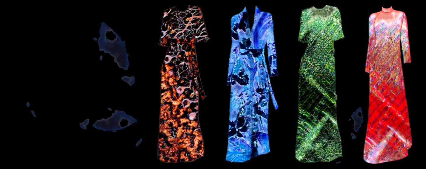 Four dresses from the AWAYTOMARS project